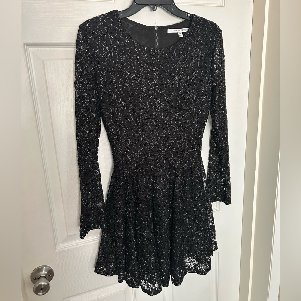 Collective concepts black sparkly dress